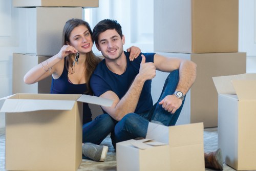 Student removals team preparing a move in Richmond