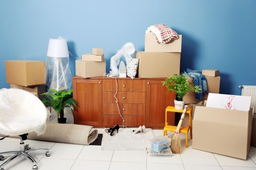 Removal team planning a home move in Richmond near a residential street