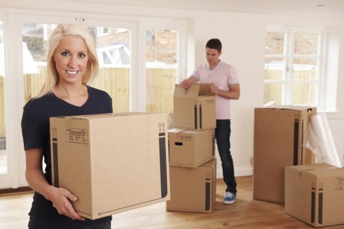 Commercial moving team planning a Richmond business relocation