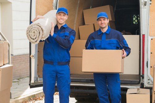 Professional removal team preparing a Richmond home move