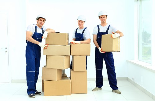 Professional movers handling furniture during a Richmond house move