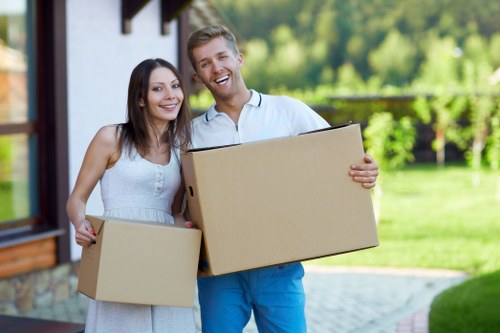 Local Richmond moving van ready for a house or office relocation