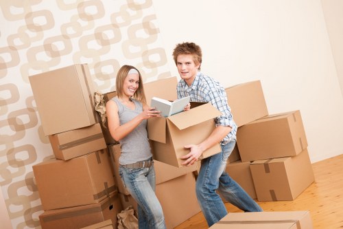 Trained movers handling items carefully during a Richmond removal