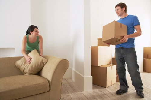 Cookie policy and user preferences on a removal company website